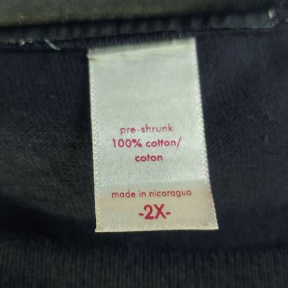 KUN Elvis Presley Black Rhinestone Short Sleeve T-shirt Tee, 2X - Picture 7 of 9